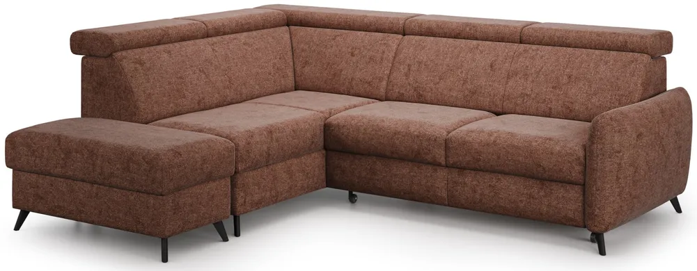 Rozkládací rohová pohovka s přístavkem Comfy levostranná s úložným prostorem