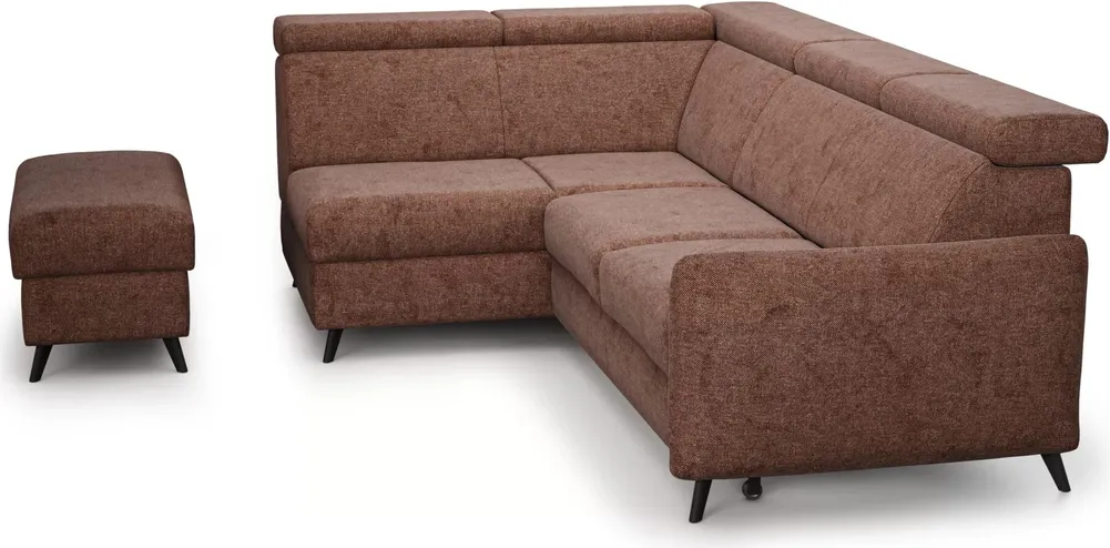 Narożnik z dostawką Comfy lewostronny z funkcją spania i pojemnikiem 