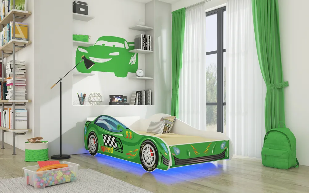 Łóżko z materacem i oświetleniem Speed 140