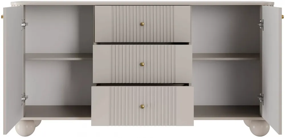 Komoda Vesper 160 s kulatými nožkami