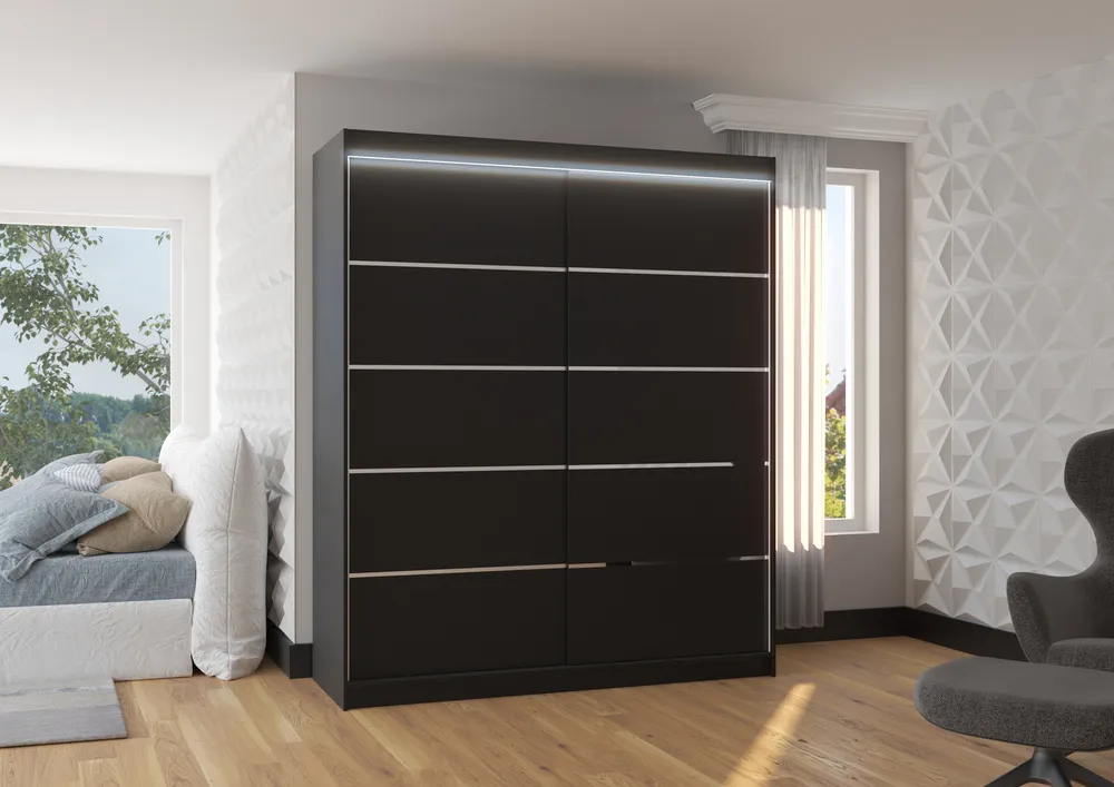 Šatní skříň Spectra 180 s osvětlením