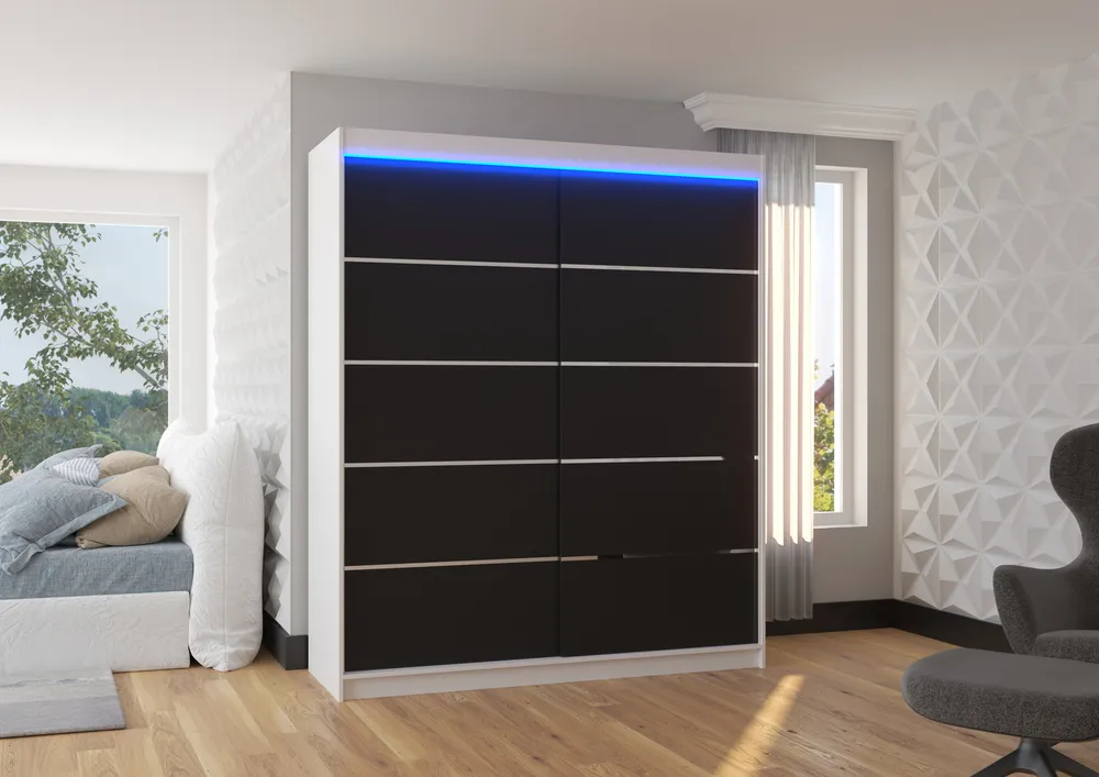 Šatní skříň Spectra 180 s osvětlením