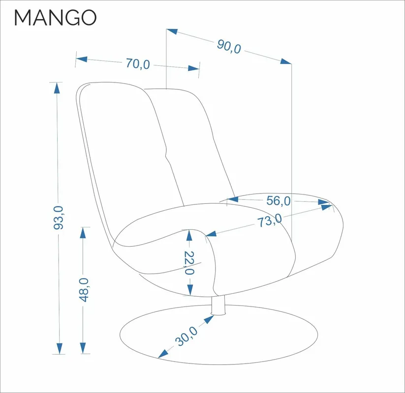 Křeslo Mango