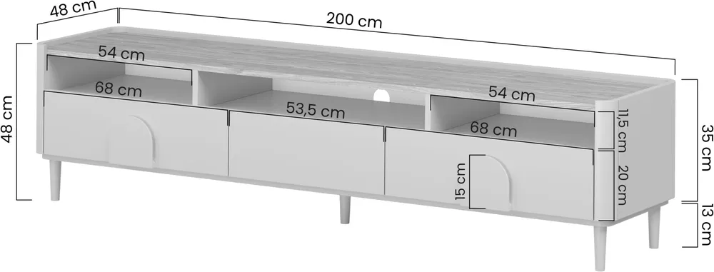 Szafka RTV 200 Amilio