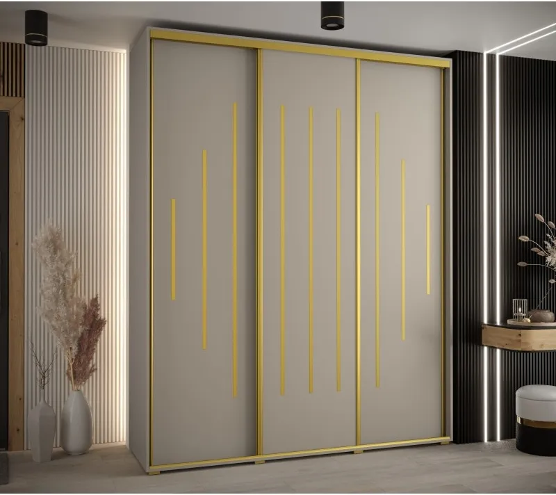 Skriňa s posuvnými dverami vysoká Dakota 12 200 hĺbka 45 cm výška 235,2 cm