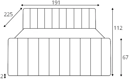 Kontinentální postel 180 Carina