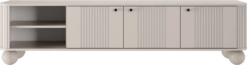 TV stolík Vesper s guľatými nožičkami
