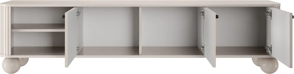 TV stolík Vesper s guľatými nožičkami