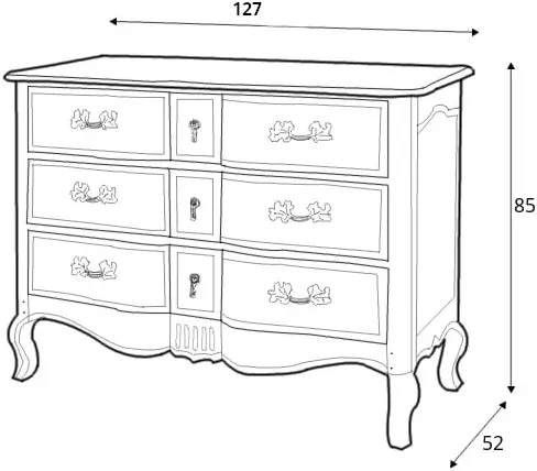 Komoda Venezia Bianco