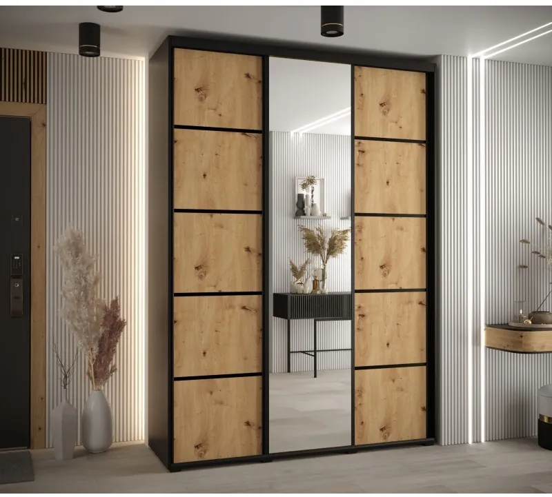 Posuvná skříň se zrcadlem Cannes 5 180 hloubka 45 cm
