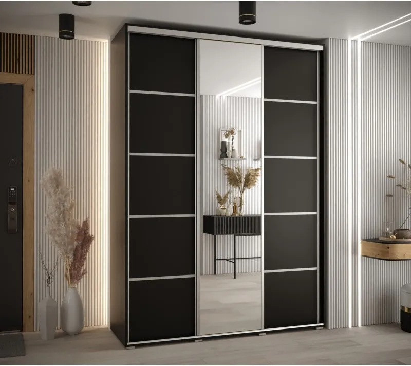 Posuvná skříň se zrcadlem Cannes 5 180 hloubka 45 cm