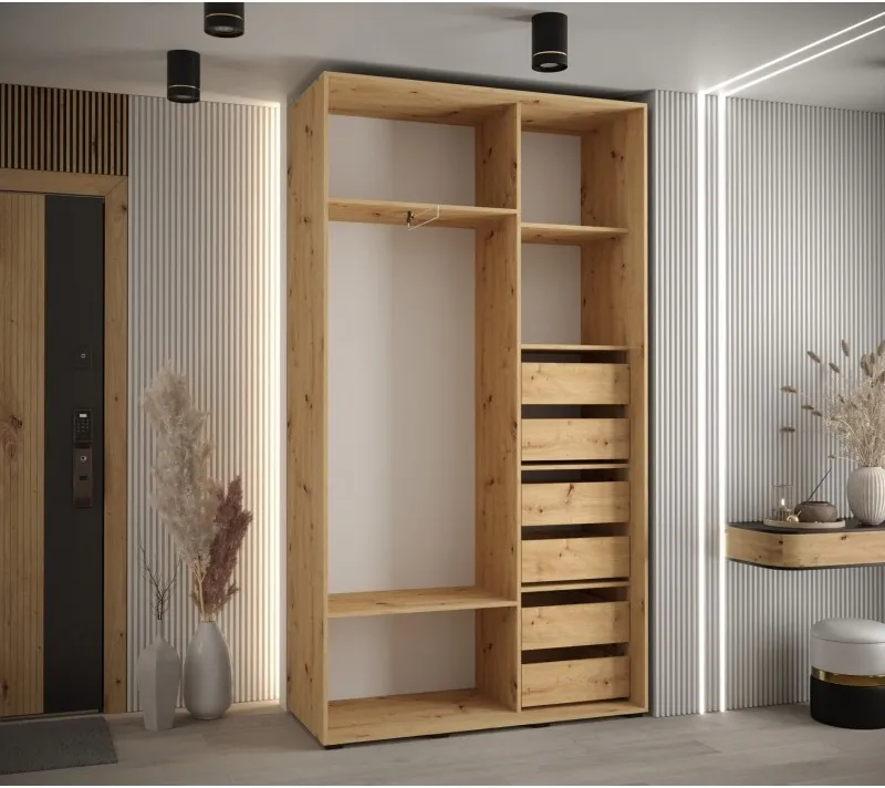 Šatní skříň Cannes 1 140 hloubka 45 cm