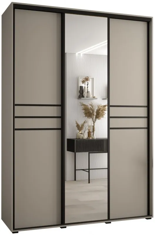 Skriňa s posuvnými dverami so zrkadlom Dakota 11 180 cm 60 cm hĺbky