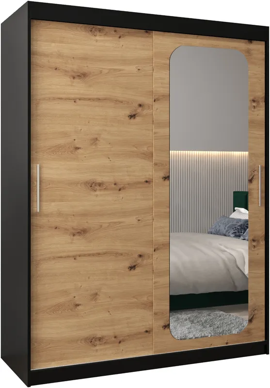 Šatní skříň s posuvnými dveřmi a zrcadlem Promo T2 150