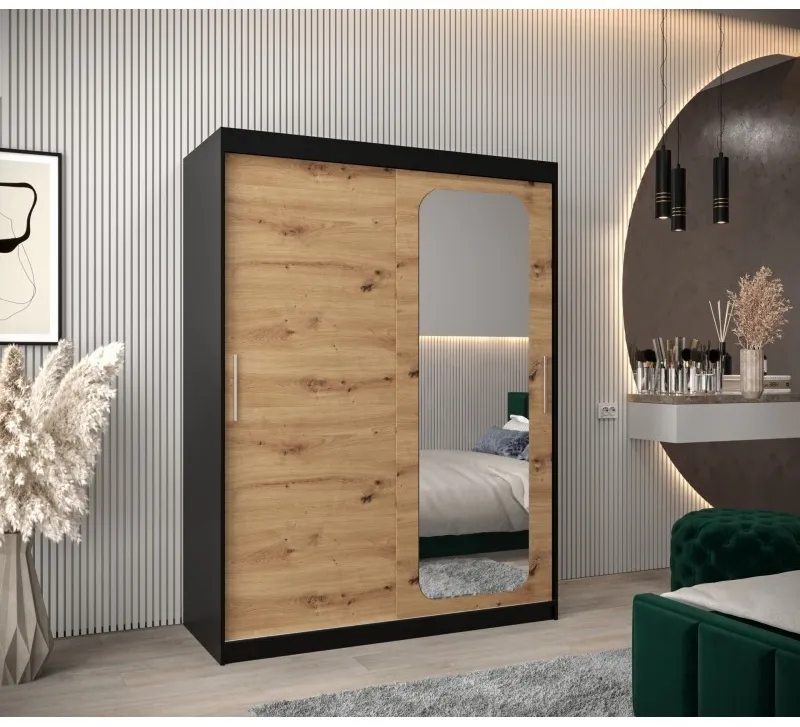 Skriňa s posuvnými dverami so zrkadlom Promo T2 150