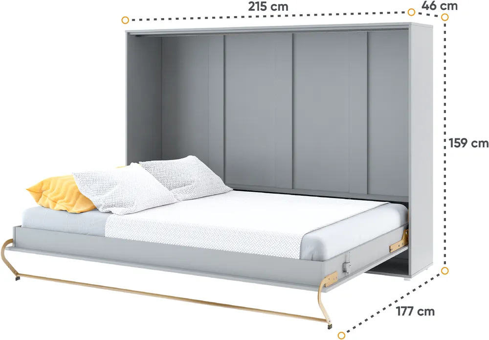 Sklápěcí postel vodorovná 140 Concept Pro