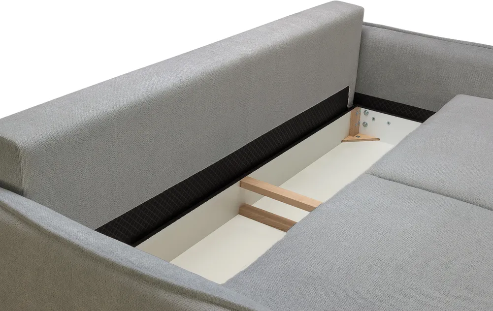 Sofa Bjork z funkcją spania DL i pojemnikiem