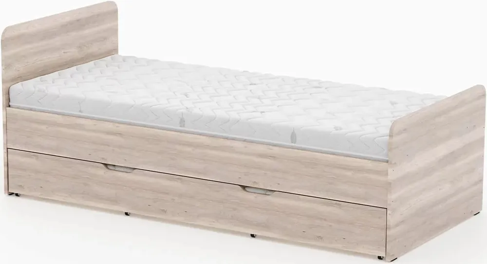 Łóżko 80221 z pojemną szufladą 100x200