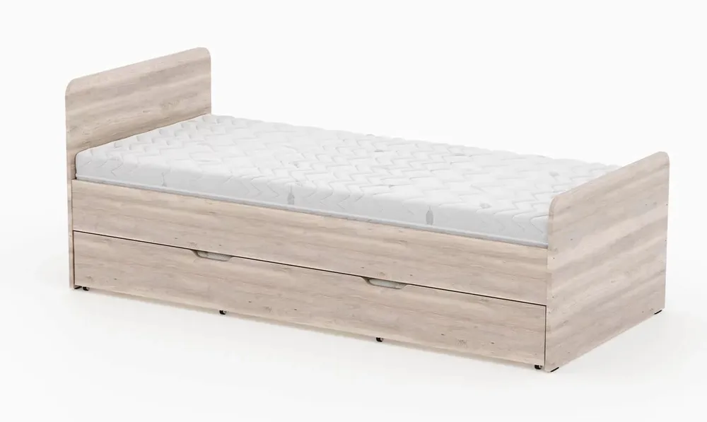Postel 80221 (80x200) s dodatečným výsuvným roštem
