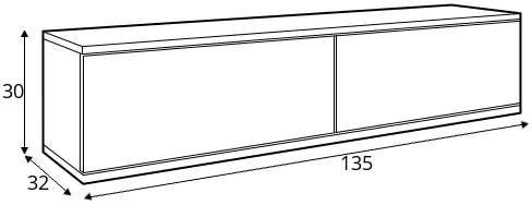 TV stolík do obývačky Oro 135