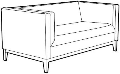 Sofa 2-osobowa z funkcją spania by-Tom