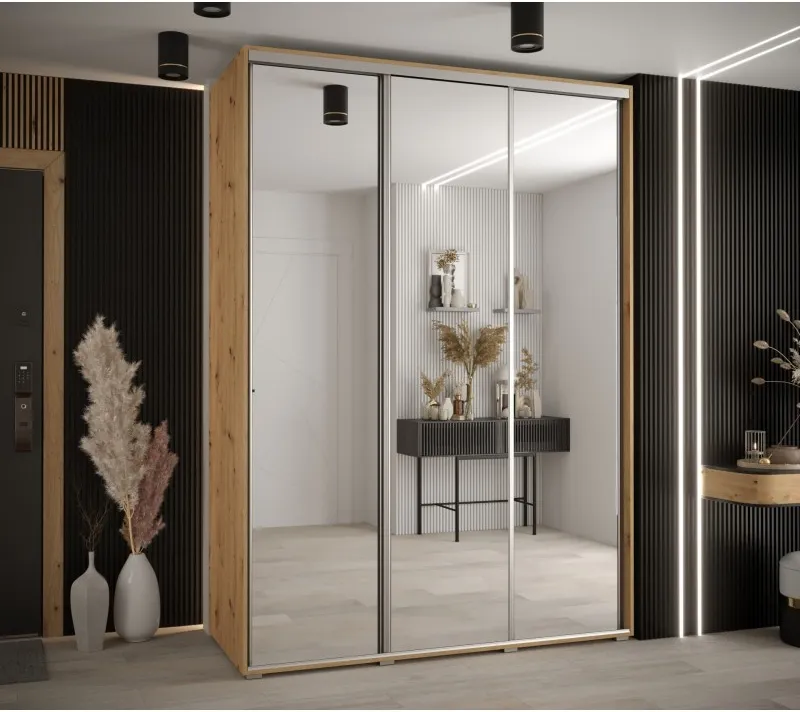 Šatní skříň s posuvnými dveřmi Davos 2 170 cm 60 cm hloubky
