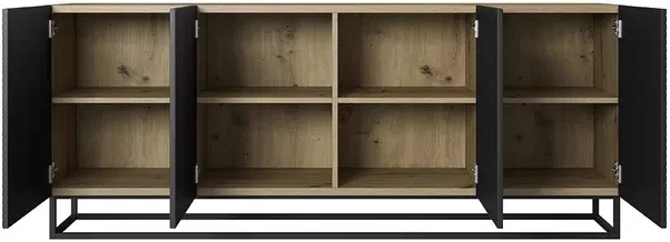Komoda Asha 200 na kovovém kovovém rámu