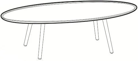 Stolik Love Coffee 160 o wysokości 38 cm