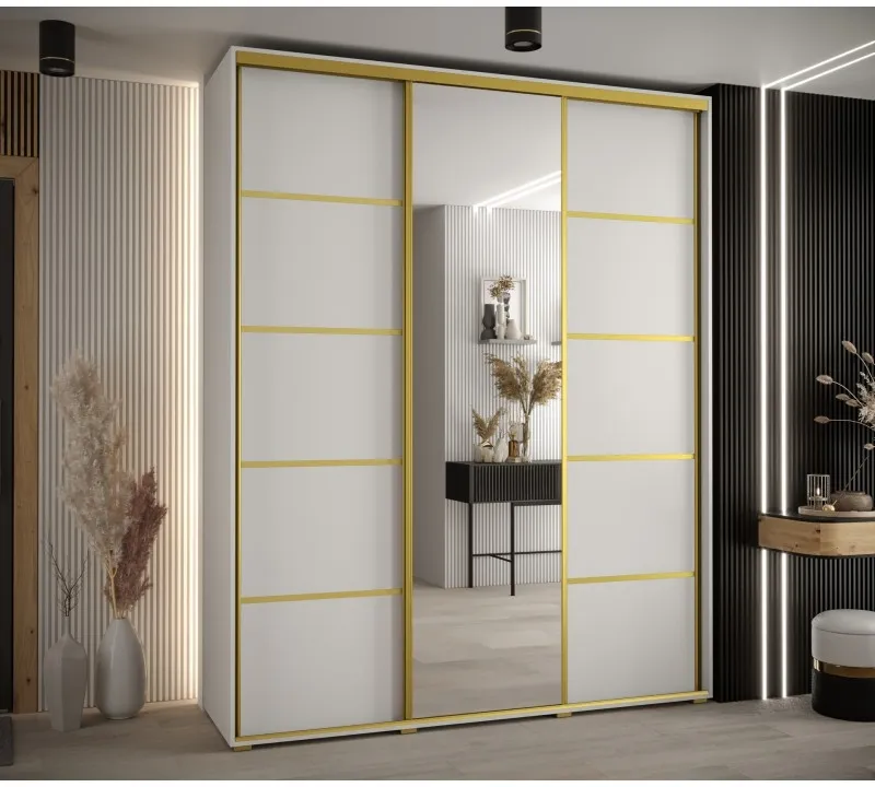 Posuvná skříň se zrcadlem Cannes 5 190 45 cm hloubky