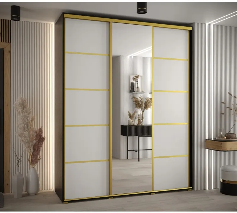 Posuvná skříň se zrcadlem Cannes 5 190 45 cm hloubky