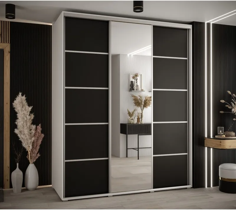 Szafa przesuwna z lustrem Cannes 5 190 60 cm głębokości