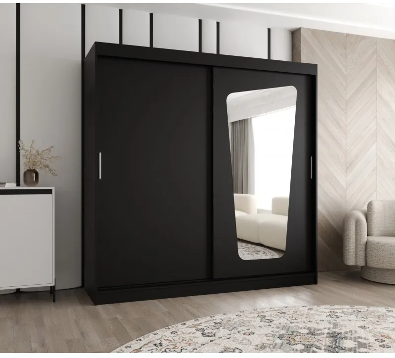 Skriňa s posuvnými dverami so zrkadlom Moka 200 cm