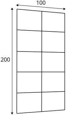 Sada čalouněných panelů Quadratta 100x200 cm