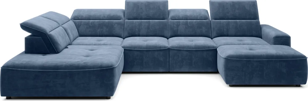Narożnik lewostronny Colombo XL z elektrycznie regulowaną głębokością siedziska