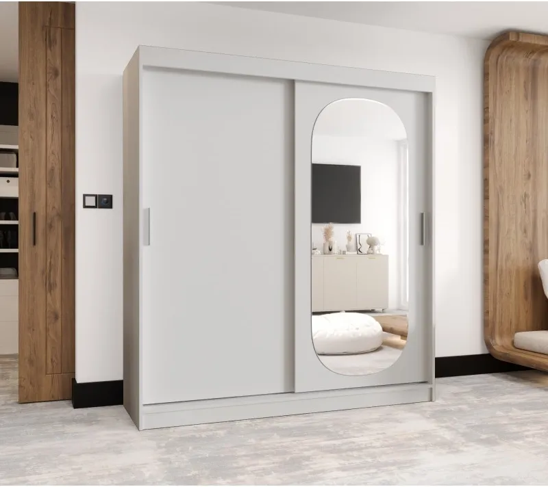 Skriňa s posuvnými dverami so zrkadlom Royal 180 cm