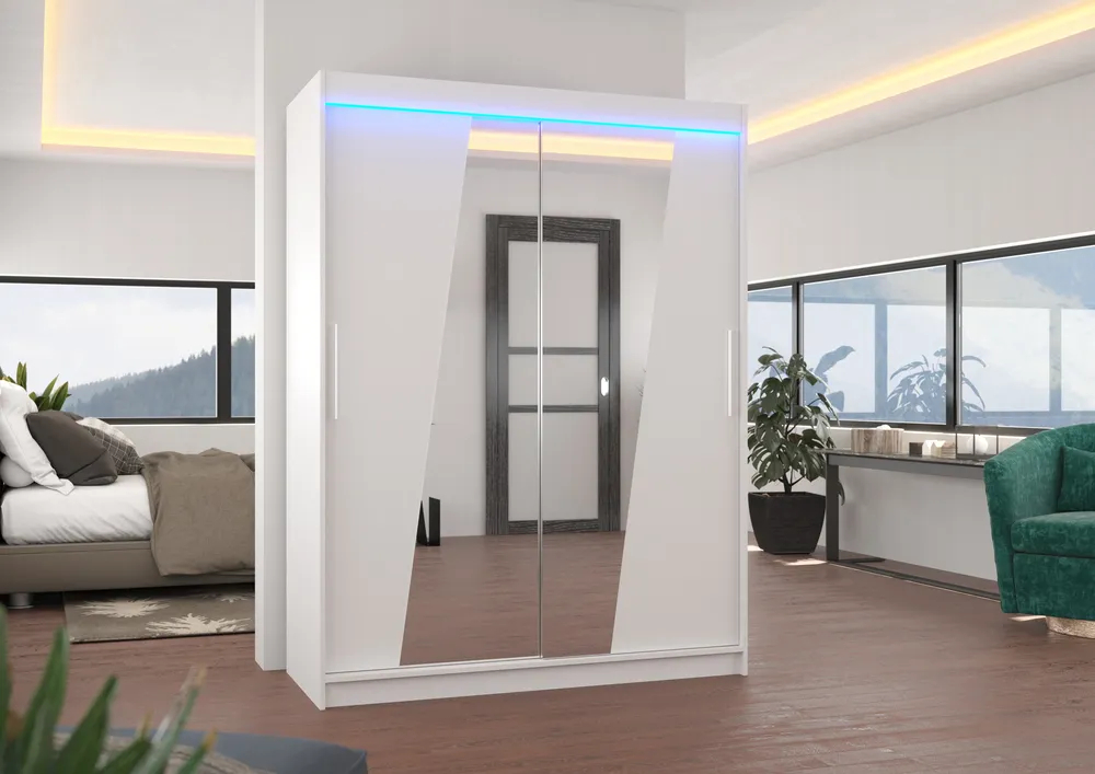 Šatní skříň s osvětlením Bolton 150 cm