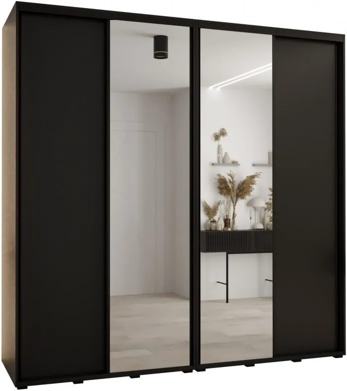 Vysoká šatní skříň s posuvnými dveřmi Davos 3 240, hloubka 60 cm, výška 235,2 cm