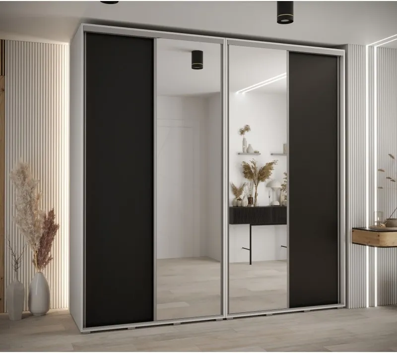 Vysoká šatní skříň s posuvnými dveřmi Davos 3 240, hloubka 60 cm, výška 235,2 cm