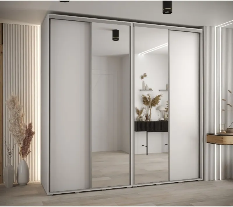Vysoká šatní skříň s posuvnými dveřmi Davos 3 240, hloubka 60 cm, výška 235,2 cm