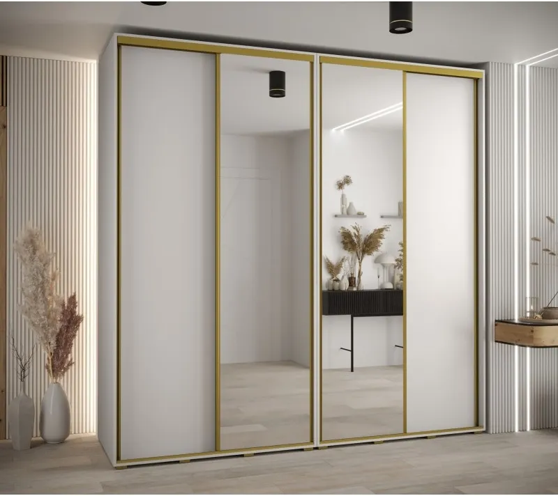 Vysoká šatní skříň s posuvnými dveřmi Davos 3 240, hloubka 60 cm, výška 235,2 cm