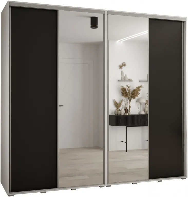 Vysoká šatní skříň s posuvnými dveřmi Davos 3 260, hloubka 60 cm, výška 235,2 cm
