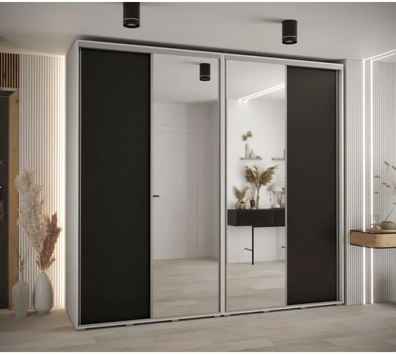 Vysoká šatní skříň s posuvnými dveřmi Davos 3 260, hloubka 60 cm, výška 235,2 cm