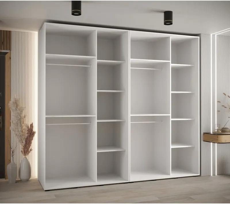 Szafa przesuwna z lustrem wysoka Davos 3 260 głębokość 60 cm