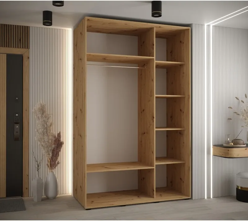 Šatní skříň s posuvnými dveřmi Davos 150 cm