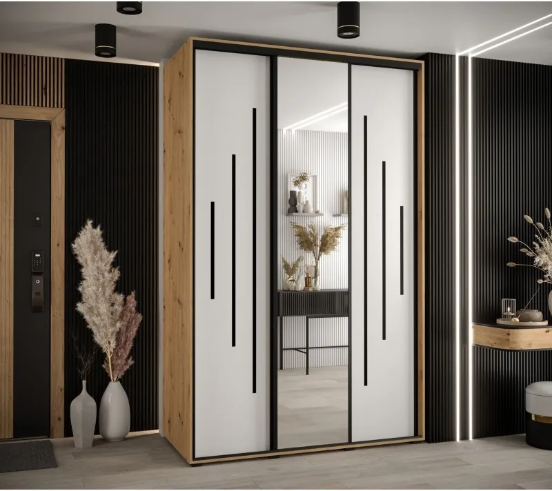 Šatní skříň s posuvnými dveřmi Davos 150 cm