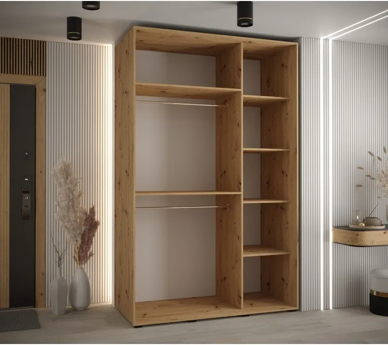 Šatní skříň s posuvnými dveřmi Davos 150 cm