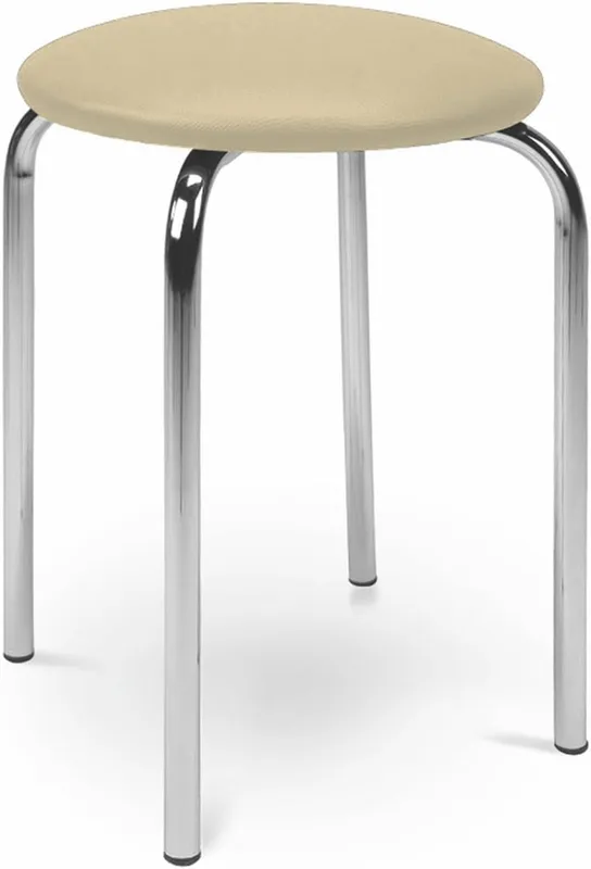 Chromowany taboret do jadalni Chico