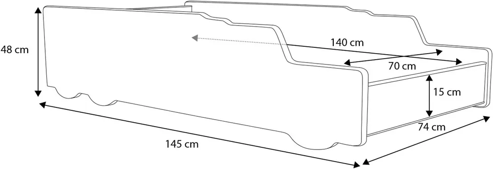 Łóżko z materacem Rocket 140
