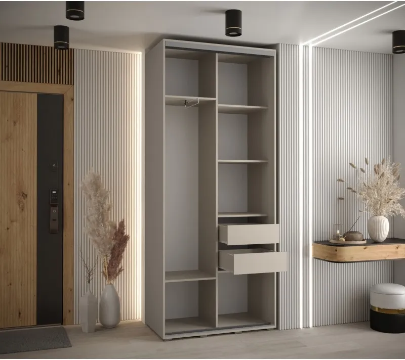 Posuvná skříň se zrcadlem Dakota 3 120 hloubka 45