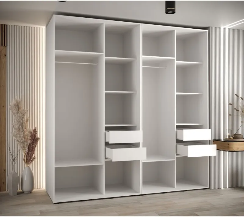 Szafa przesuwna z lustrem wysoka Davos 3 230 głębokość 60 cm